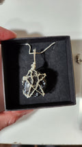 Snowflake Obsidian Star necklace.